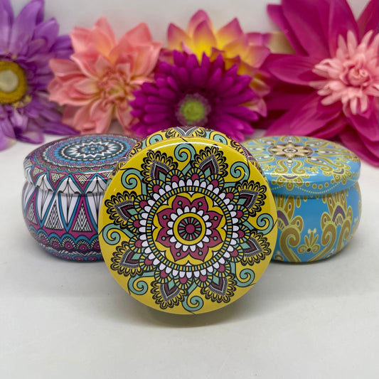 SUN - SOAKED SNAZZY TIN TRIO - Jamcat Candles