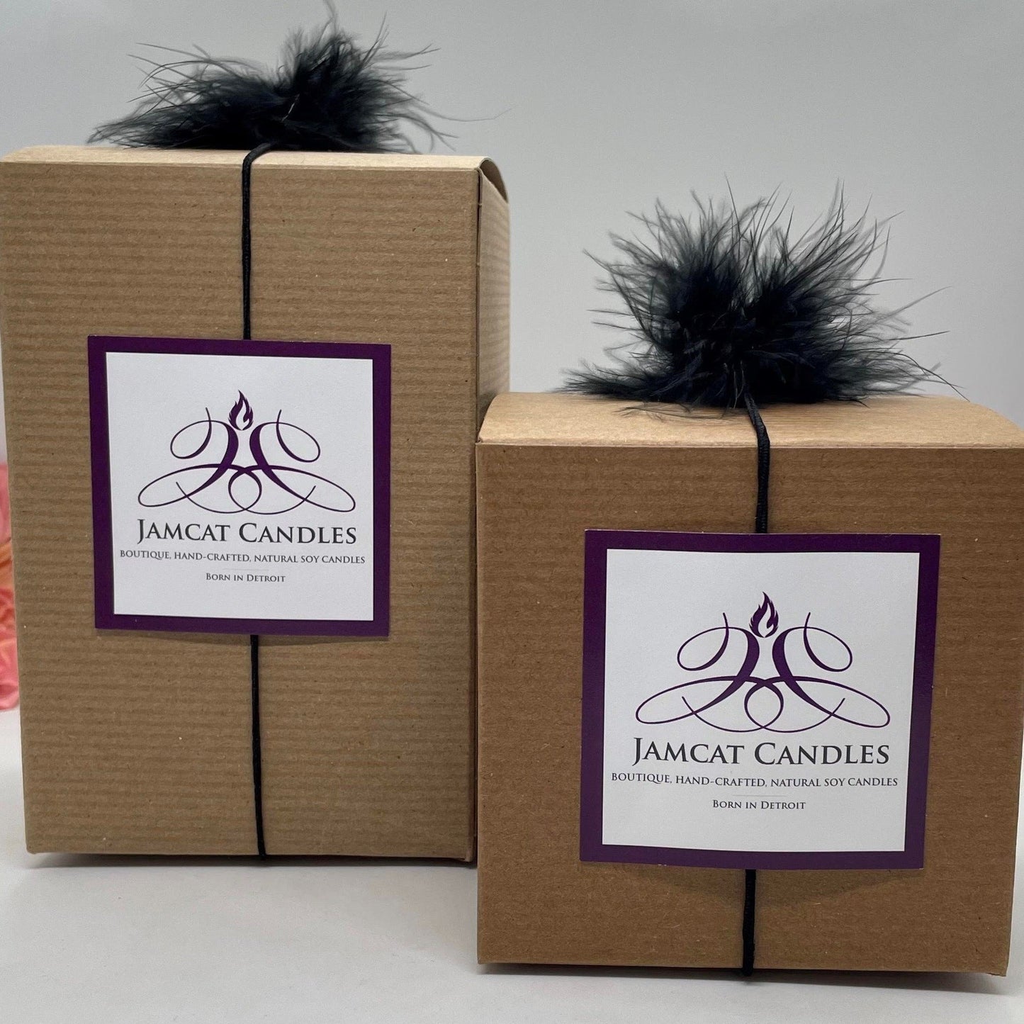 ROUNDED AMBER-JOYFUL GARDEN COLLECTION (Ready To Ship) - Jamcat Candles