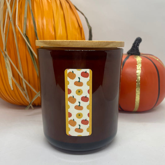 ROUNDED AMBER-PUMPKIN PATCH - Jamcat Candles